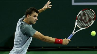 Grigor Dimitrov Beat Robin Haase. Plays Ernests Gulbis in the Third Round at Indian Wells Masters