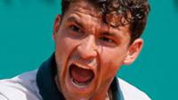 Dimitrov Upsets No 10 Tipsarevic at Monte Carlo Masters