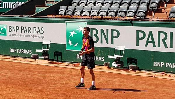 Grigor Dimitrov Plays Stephane Robert on Sunday at the Start of Roland Garros