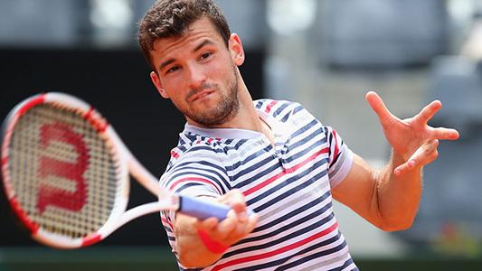 Grigor Dimitrov Advanced to the Second Round in Rome