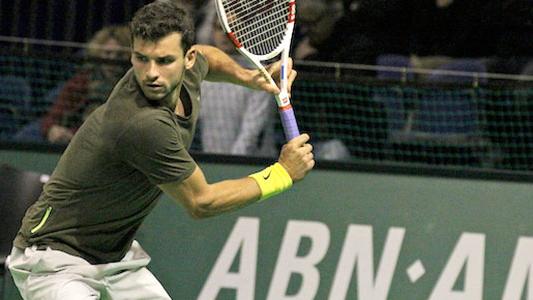 Dimitrov Plays Paul-Henri Mathieu at the Start in Rotterdam