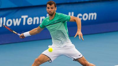 Grigor Dimitrov Wins the Opening Match in Delray Beach