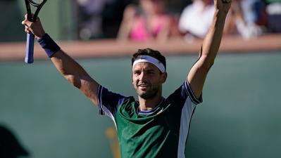 Grigor Dimitrov beat No 2 Medvedev to Advance to the Quarterfinals in Indian Wells