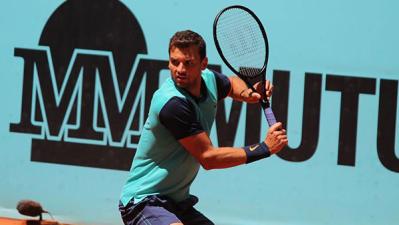 Grigor Dimitrov Proceeds to the Second Round at Madrid Masters
