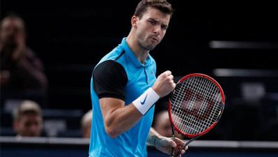 Grigor Dimitrov Battles past Marin Cilic in Paris