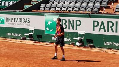 Grigor Dimitrov Plays Stephane Robert on Sunday at the Start of Roland Garros