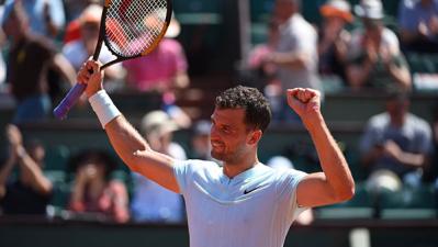 Dimitrov Survived Five-Set Thriller at Roland Garros