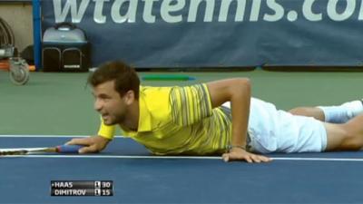 Tommy Haas Stopped Dimitrov in Washington