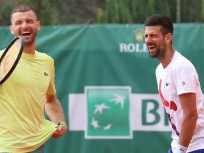 Grigor Dimitrov and Novak Djokovic Training Together